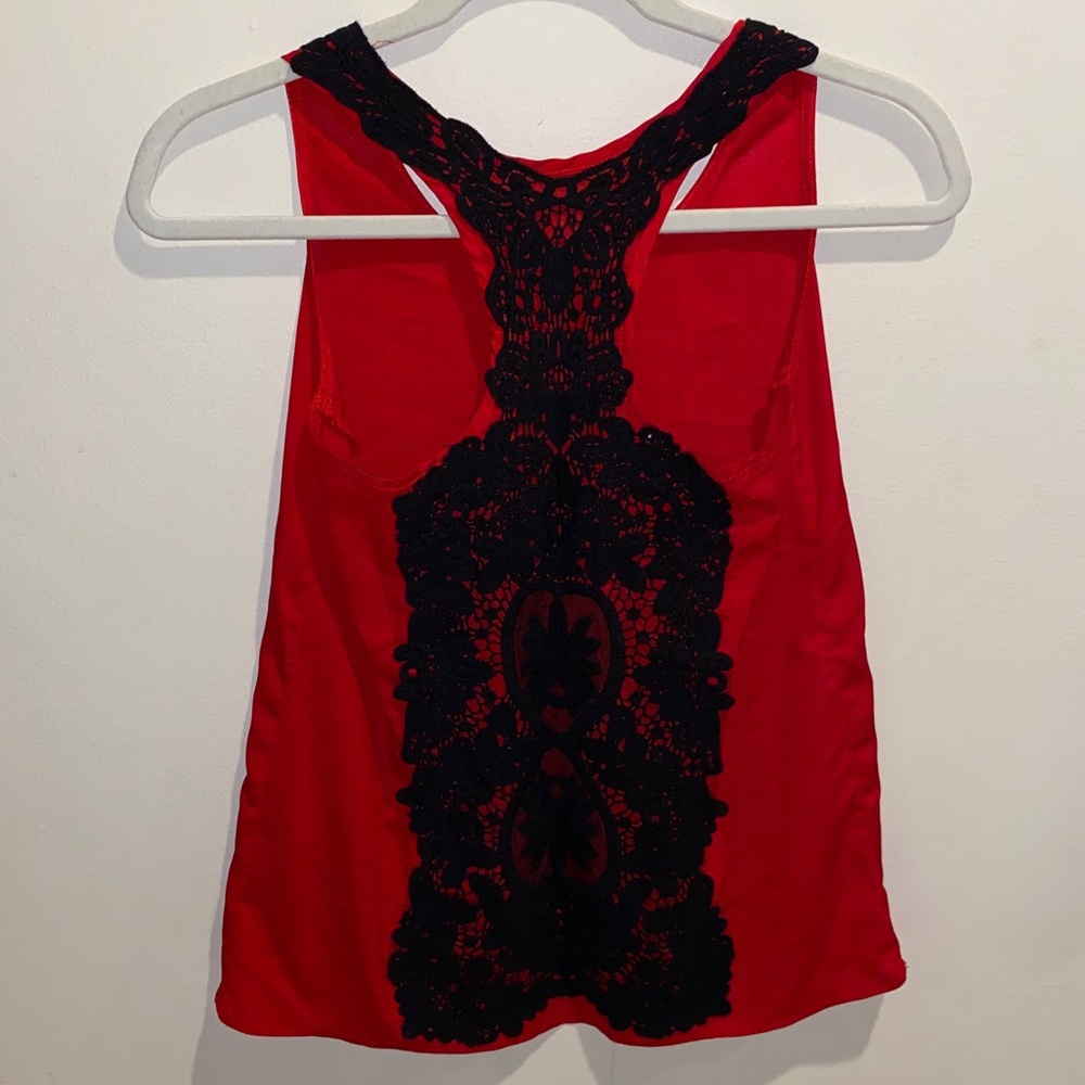 Agua: Red/Black Dress Shirt